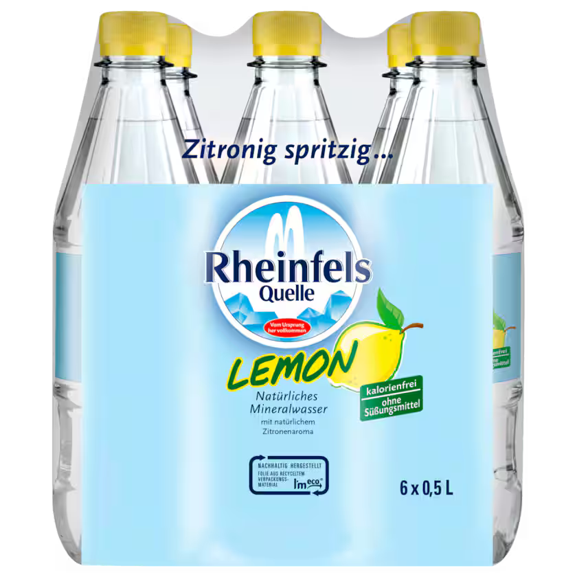 Rheinfels Quelle Mineralwasser Lemon 6X0,5l (EINWEG)