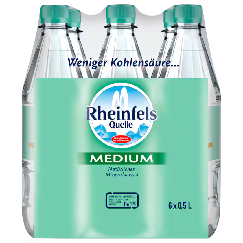 Rheinfels Quelle Mineralwasser Medium 6X0,5l (EINWEG)