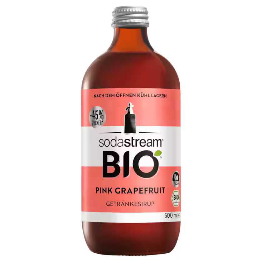 SodaStream Bio Getränkesirup Pink Grapefruit 500ml