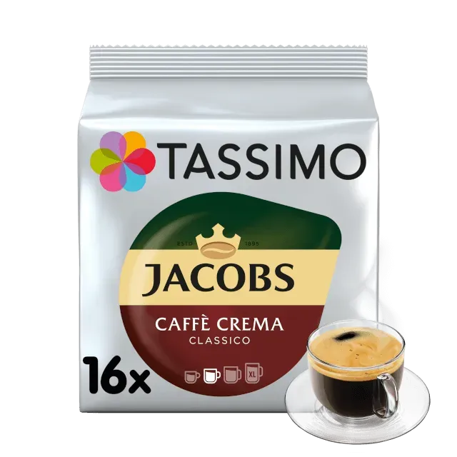 Tassimo Kaffeekapseln Jacobs Caffè Crema classico 112g, 16 Kapseln