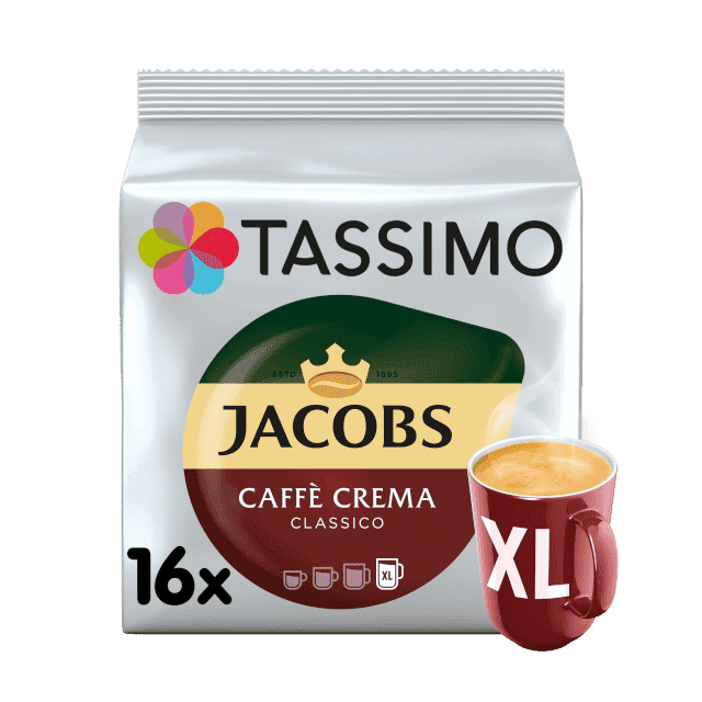 Tassimo Kaffeekapseln Jacobs Caffè Crema classico 132,8g, 16 Kapseln