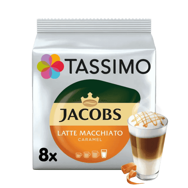 Tassimo Kaffeekapseln Jacobs Latte Macchiato Caramel 268g, 8 Kapseln