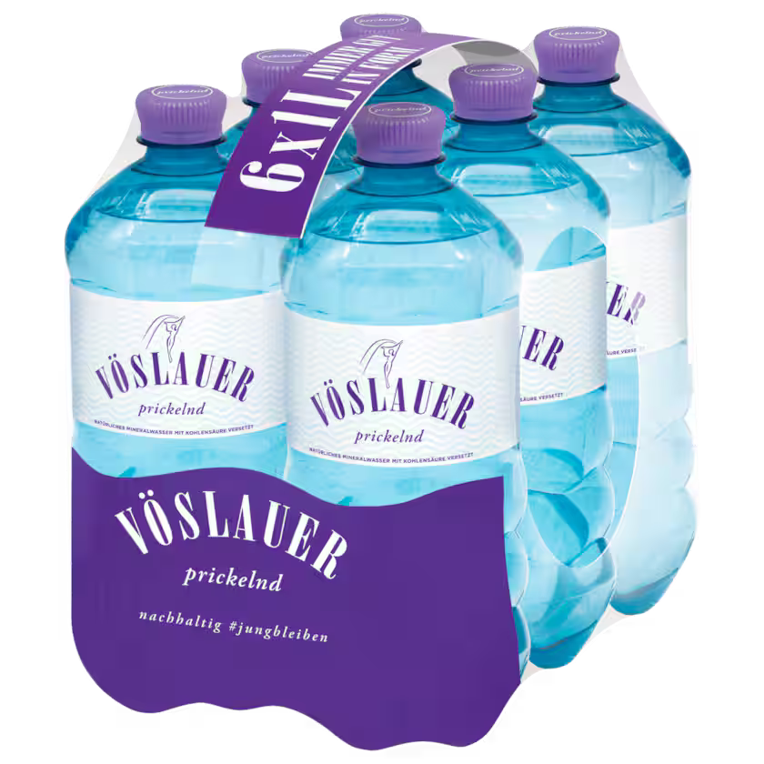 Vöslauer Mineralwasser prickelnd 6x1l (EINWEG)