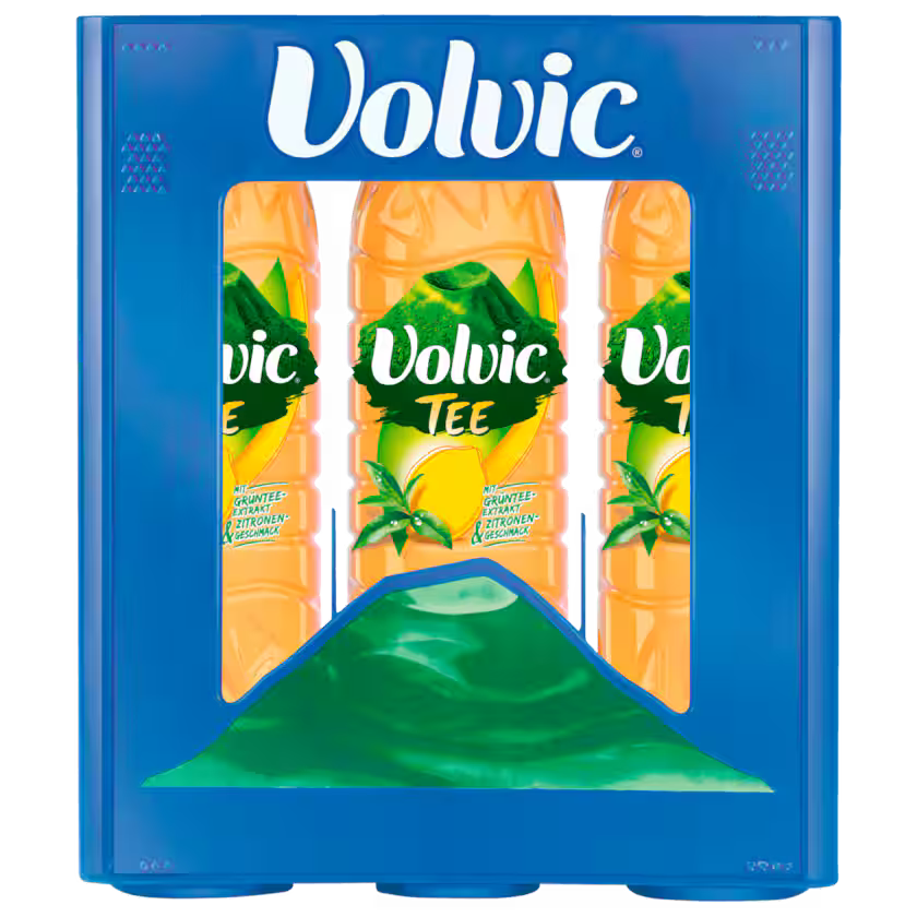 Volvic Grüner Tee Zitrone Kasten 6 x 1,5 l PET