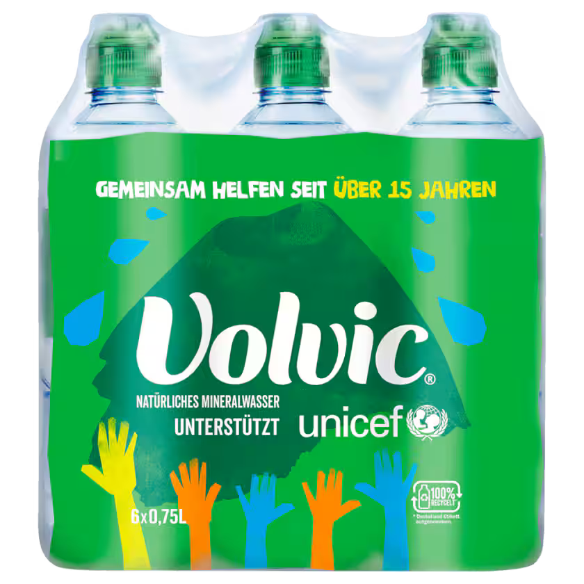 Volvic Mineralwasser Naturelle 6x0,75l (EINWEG)