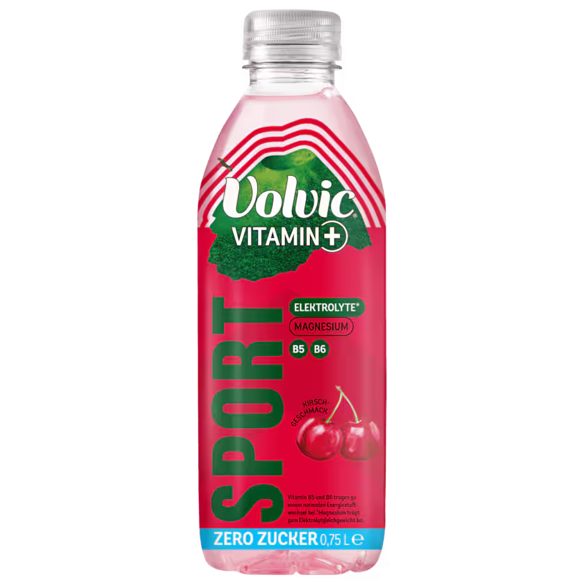 Volvic Sport Vitamin+ Kirsche Zero Zucker 0,75l (EINWEG)