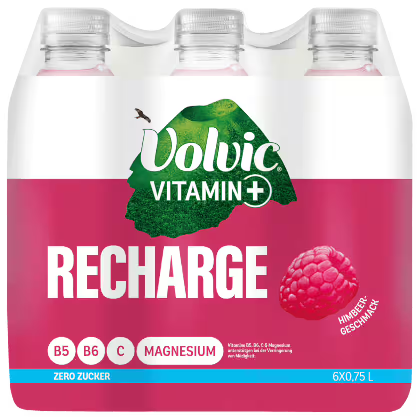 Volvic Vitamin+ Recharge Himbeere 6x0,75l (EINWEG)