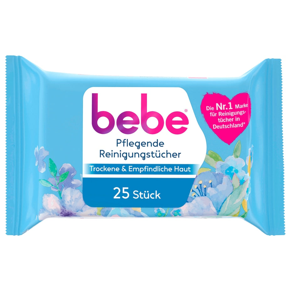 bebe - Pflegende Reinigungstücher für trockene & empfindliche Haut - 25ST