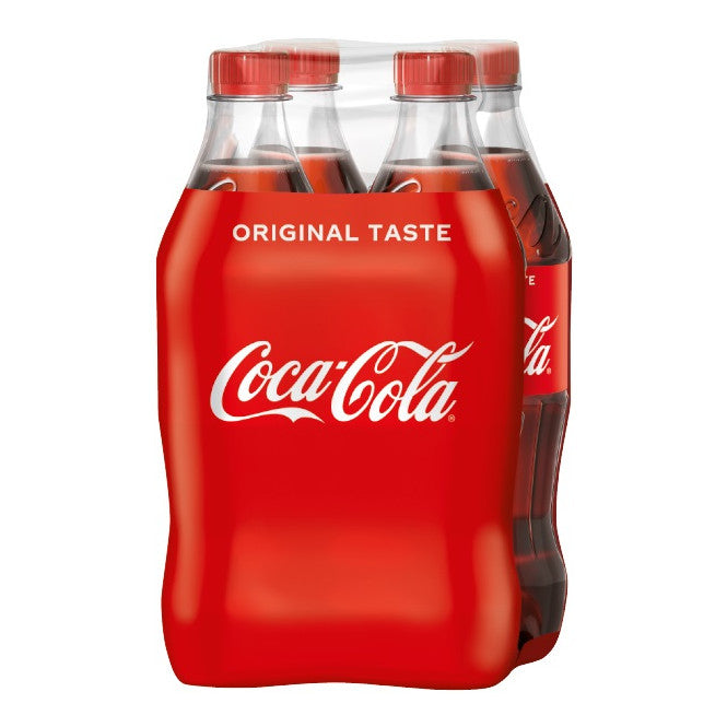 4x Coca Cola 0,5L PET - Mehrweg