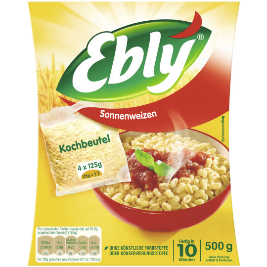 Ebly Sonnenweizen im Kochbeutel 4x 125G