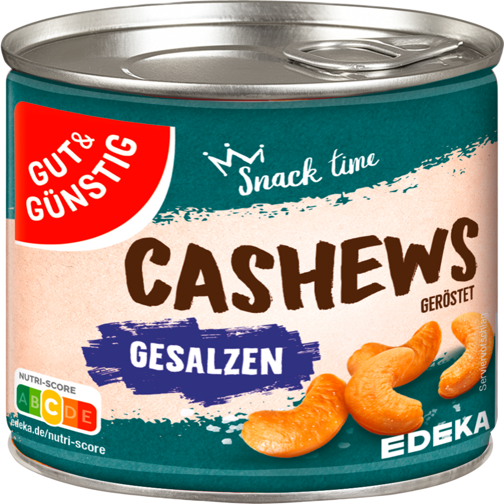 Gut & Günstig Cashews geröstet & gesalzen 150G