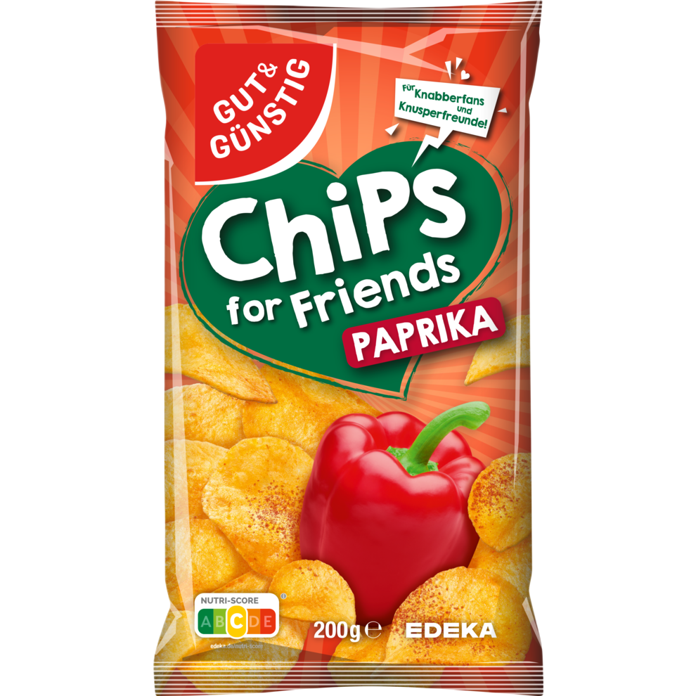 Gut & Günstig Chips Paprika 200G