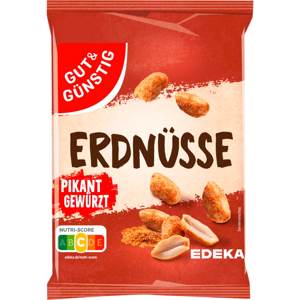 Gut & Günstig Erdnüsse pikant gewürzt 150G