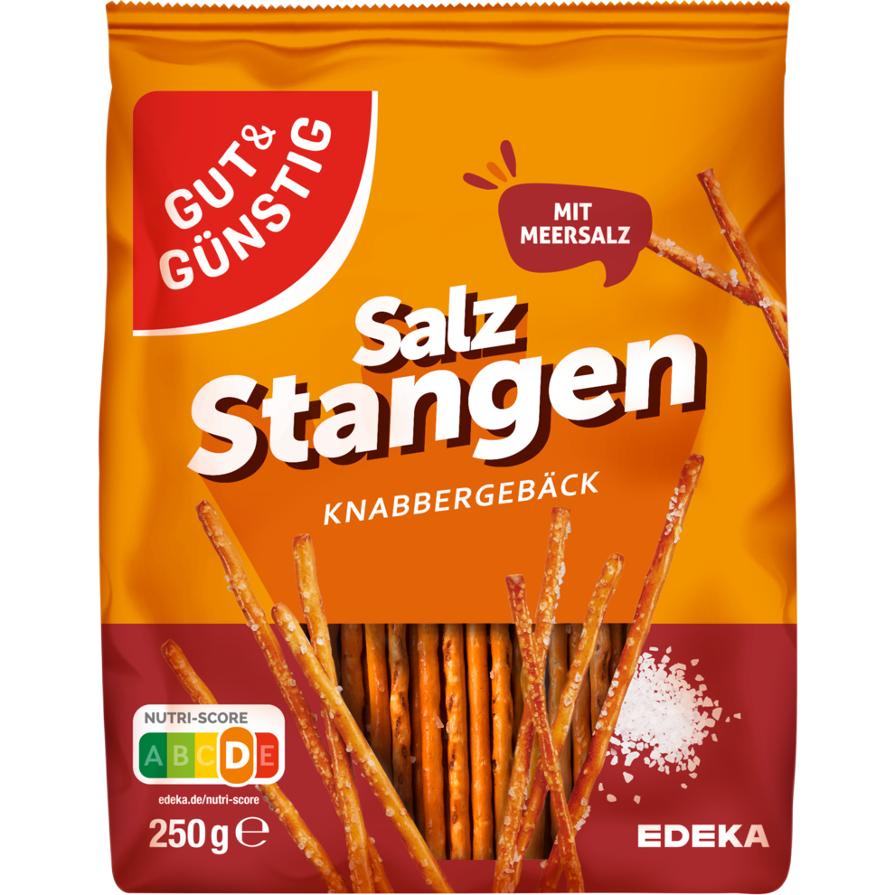 Gut & Günstig Salz Stangen 250G