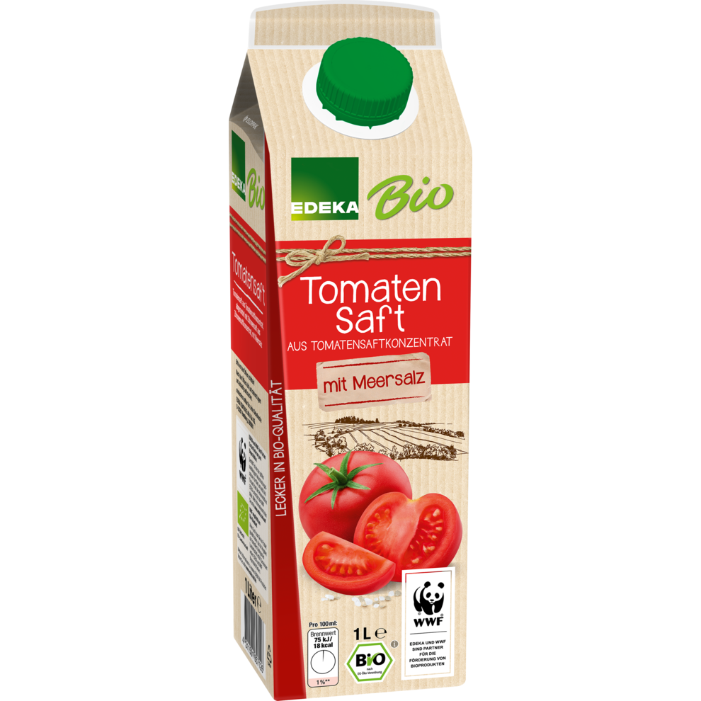 EDEKA Bio - Tomatensaft mit Meersalz 1L