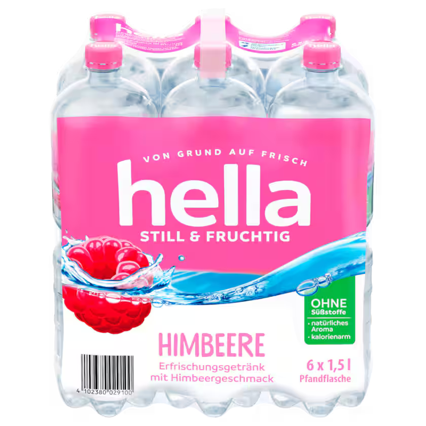 hella Mineralwasser Himbeere 6 x 1,5 l PET