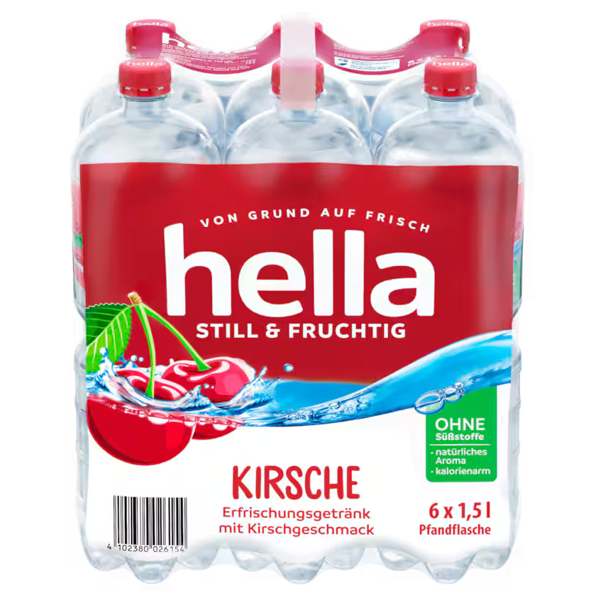 hella Mineralwasser Kirsche 6 x 1,5 l PET