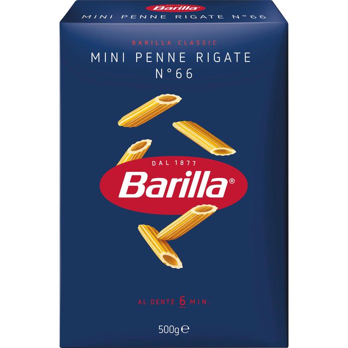 Barilla Nudeln Collezione Mini Penne Rigate No.66 500G