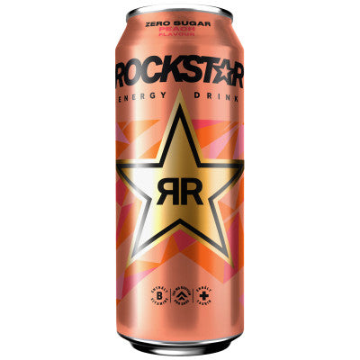 Rockstar Energydrink Zero Sugar Peach 0,5L Dose (Abverkauf)