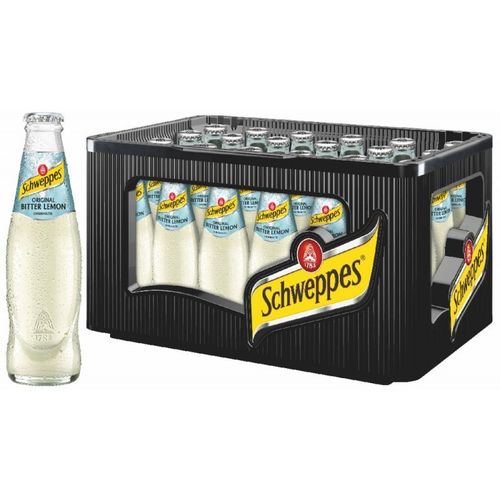 Schweppes Bitter Lemon Kasten 24 x 0,2 l Glas